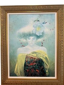 Felix Mas Replica Canvas Hand Embellished