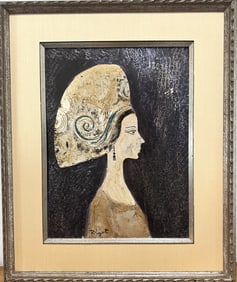 Robert Rigot (French 1929) Oil on Foil & Board