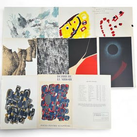 9pc Derriere Le Miroir "Oeuvres Exposees"