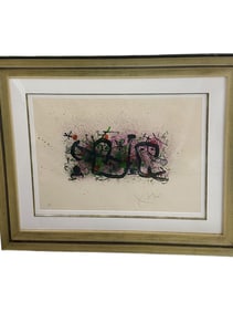 Joan Miro "Ma de Proverbis" # H.C., 1970