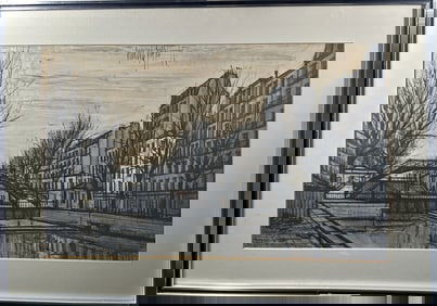 Bernard Buffet "St Martins Canal" Lithograph