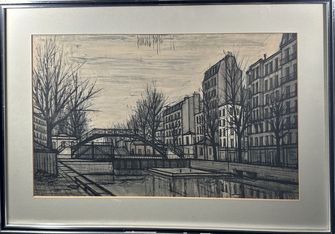 Bernard Buffet (1928 1999) Brooklyn Bridge Litho Dated 1958