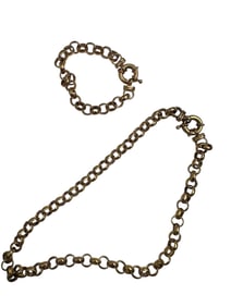 Rolo Link Necklace & Bracelet Chunky