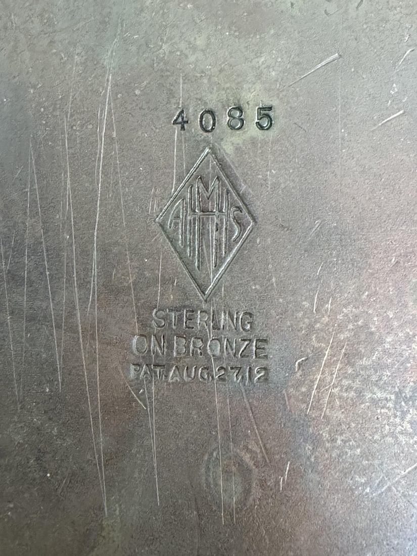 2pc Bronze Art Nouveau Hinged Lidded Boxes - 13