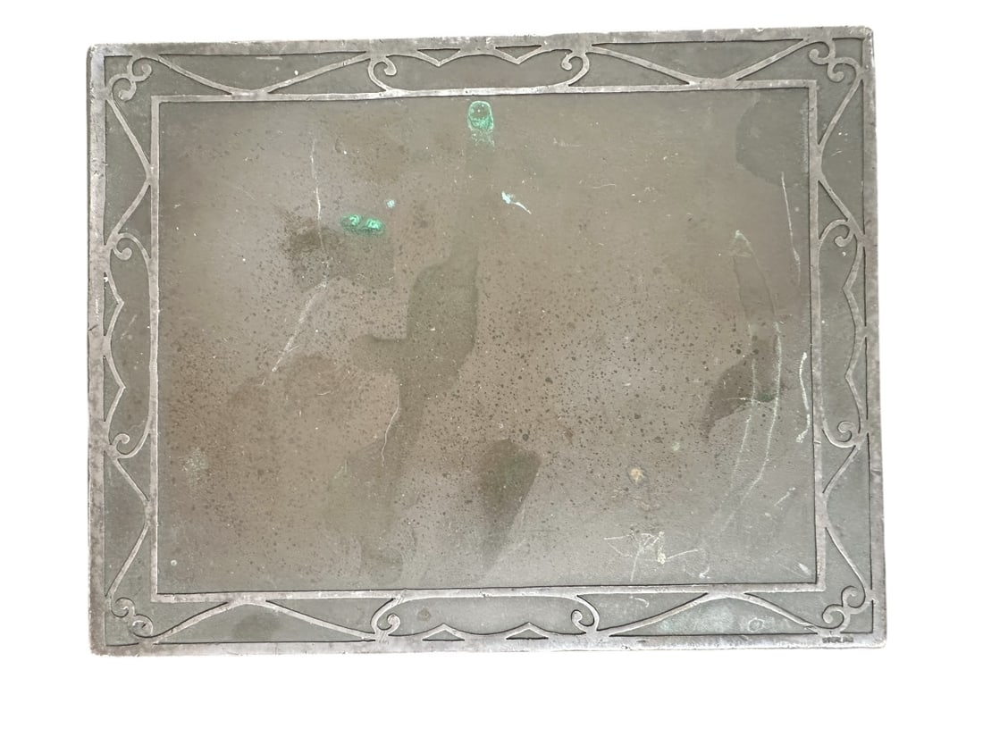 2pc Bronze Art Nouveau Hinged Lidded Boxes - 4