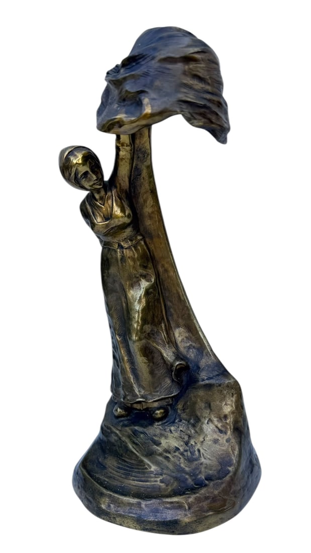 Peter Tereszczuk (1875-1963) Austrian Bronze Lamp (1 of 9)