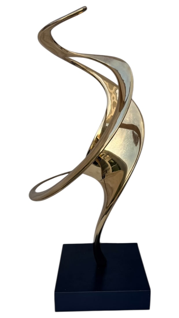 Louis Pearson Sculpture Polished Bronze Abstract (1 of 12)