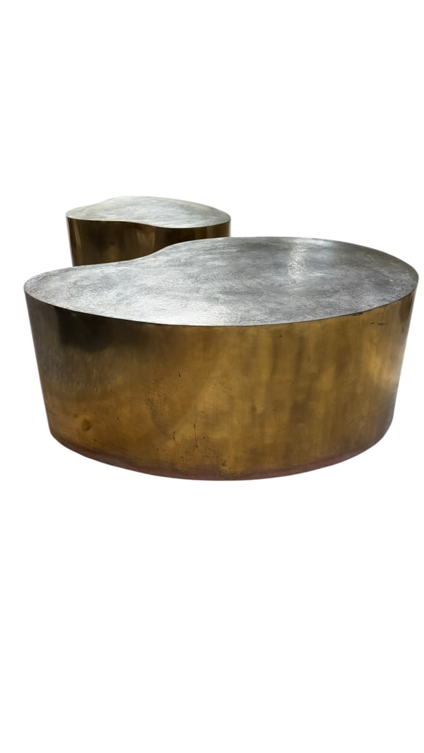 Silas Seandel Biomorphic Coffee Tables in Brass (1 of 13)