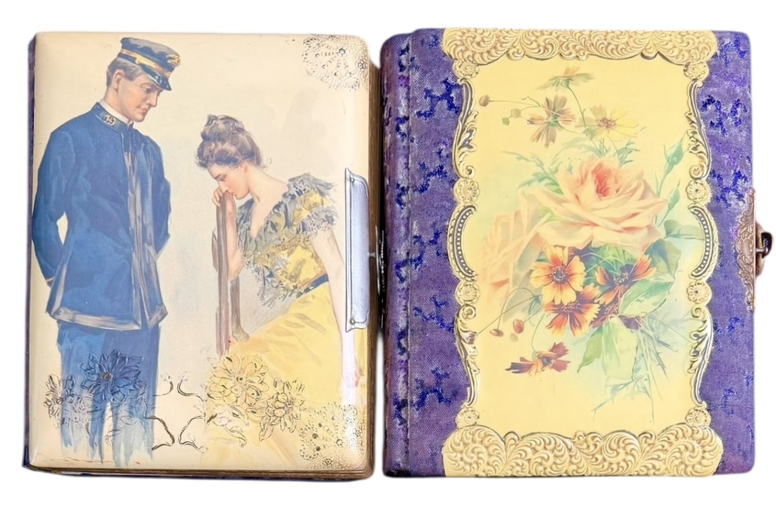 2pc 19C Victorian Photo Albums w Photographs (1 of 19)