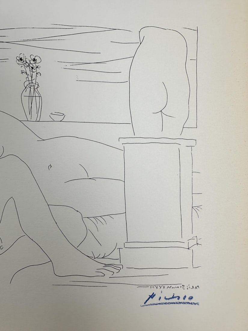 Pablo Picasso "Suite Vollard" Litho COA Signed - 3