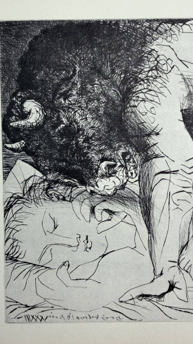 Pablo Picasso "Minotaure Caressing une Dormeuse" - 2