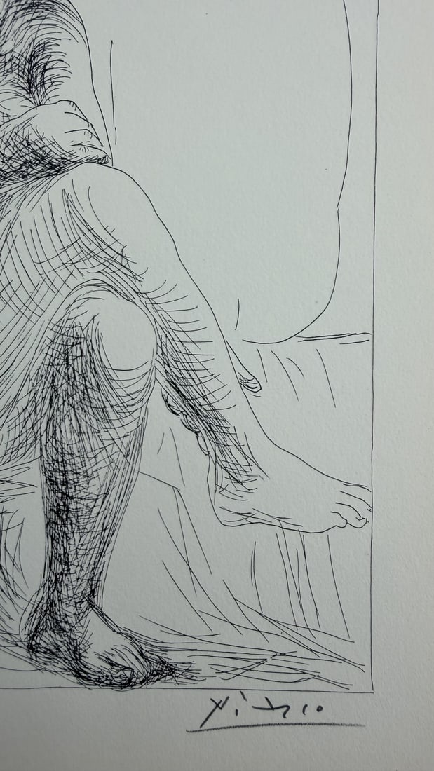 Pablo Picasso "At The Bath" Litho COA - 2