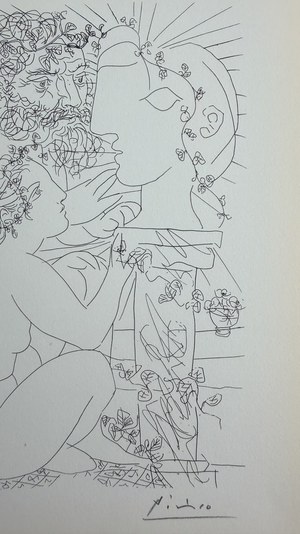 Pablo Picasso "Sculptor and Model" Lithograph COA - 2