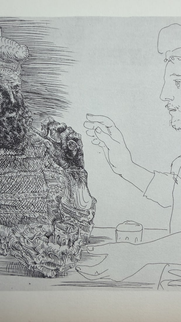 Pablo Picasso "Two Catalan Drinkers" Litho COA - 2