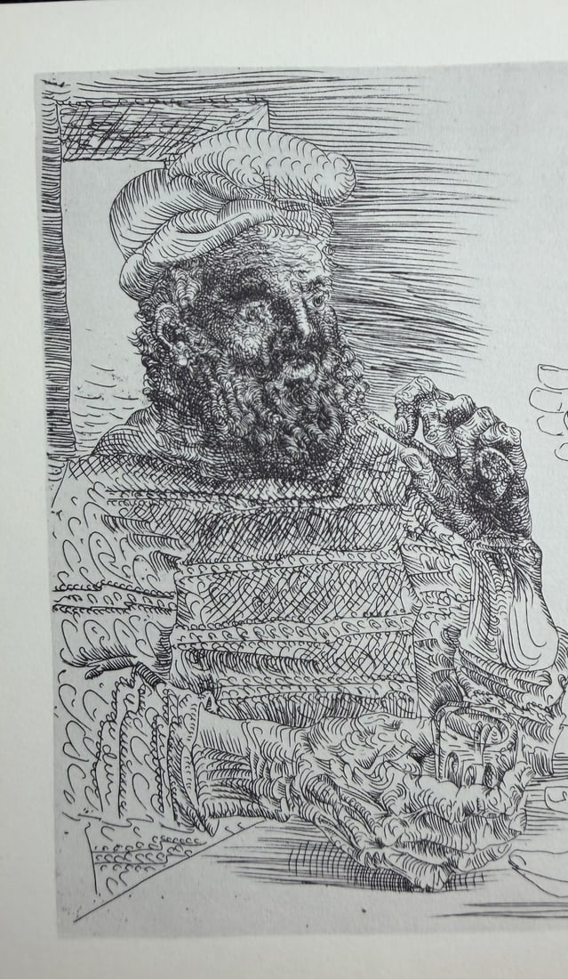 Pablo Picasso "Two Catalan Drinkers" Litho COA - 5