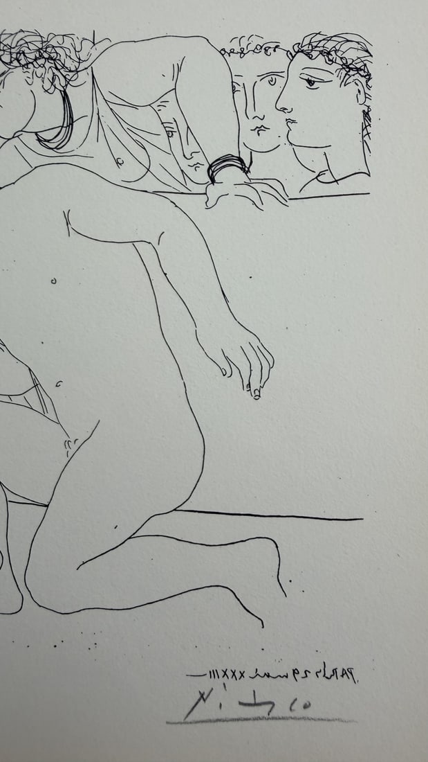 Pablo Picasso "Vanquished Minotaur" Litho COA - 2