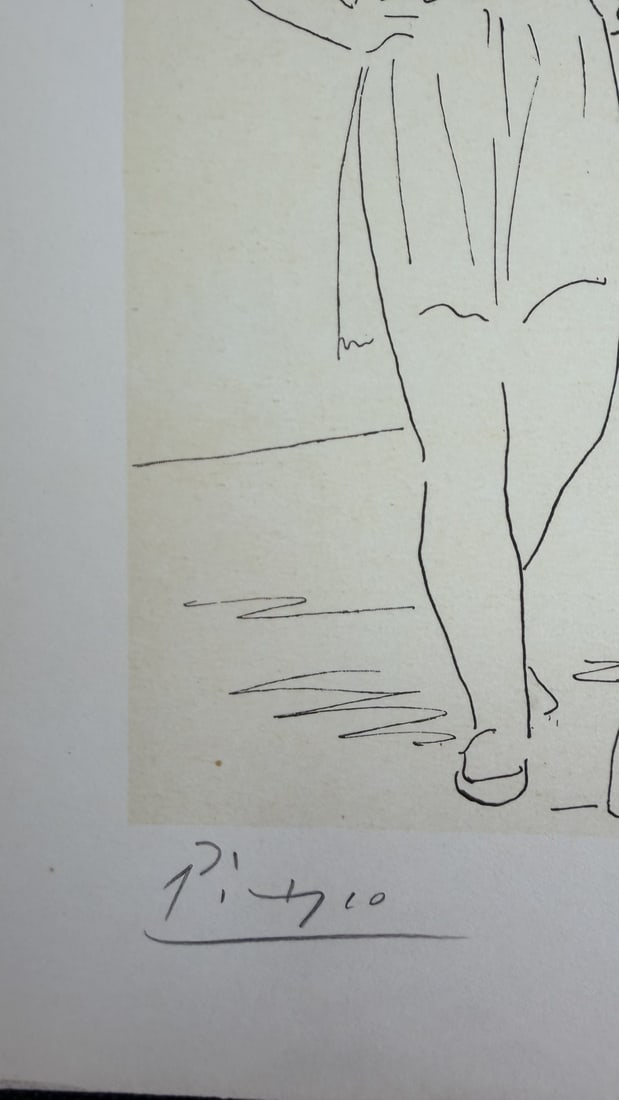 Pablo Picasso "Grace and Movement" Litho COA - 3