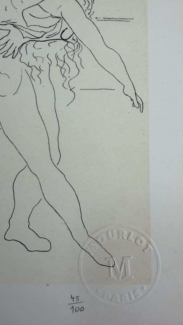 Pablo Picasso "Danseur et Danseuse" Litho COA - 2