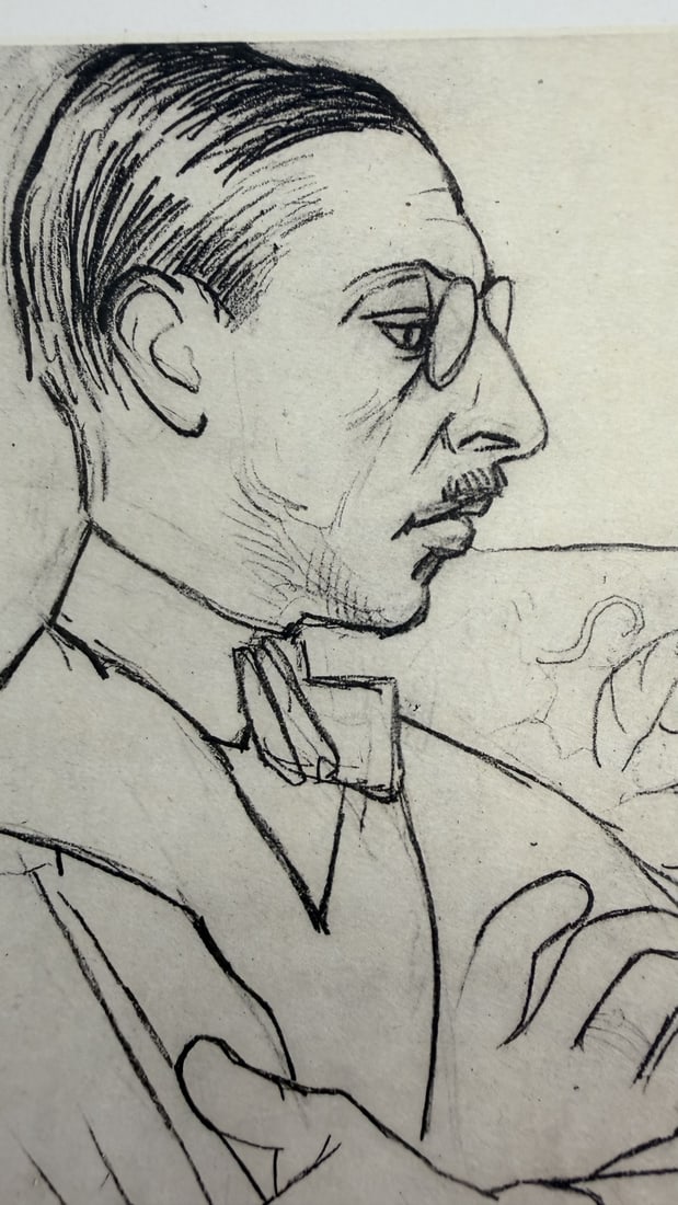 Pablo Picasso Igor Stravinsky Portrait Litho COA - 3