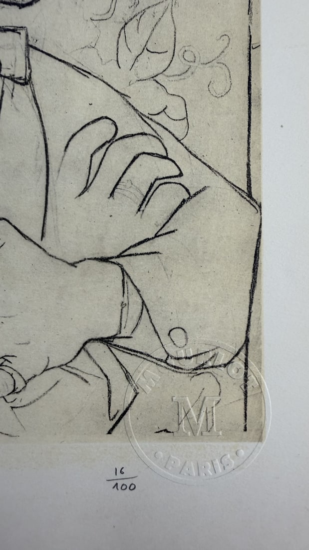 Pablo Picasso Igor Stravinsky Portrait Litho COA - 4