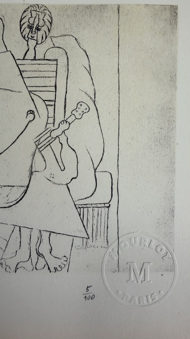 Pablo Picasso Original Lithograph COA Unknown - 2