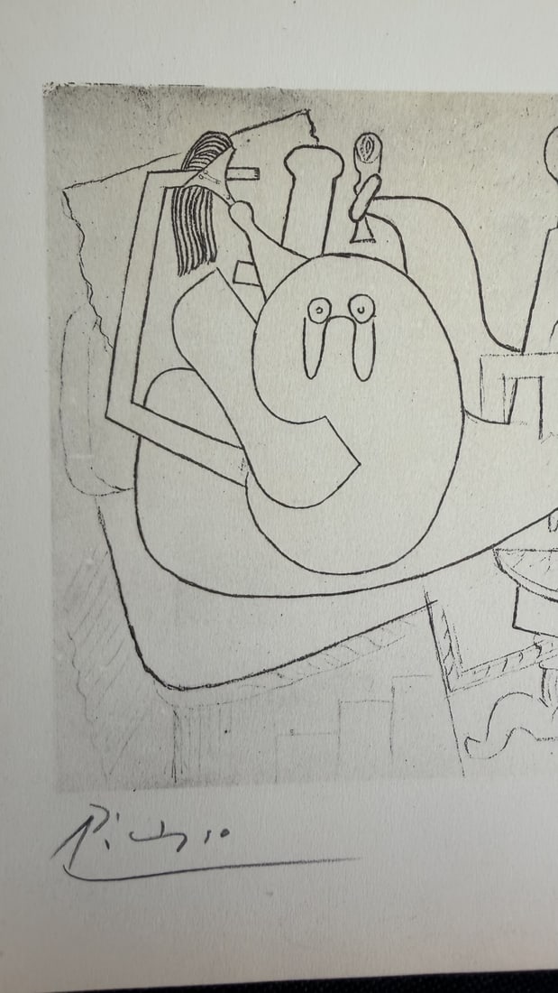 Pablo Picasso Original Lithograph COA Unknown - 3
