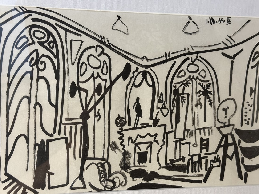 2 Sided Pablo Picasso Litho 1960 COA - 6