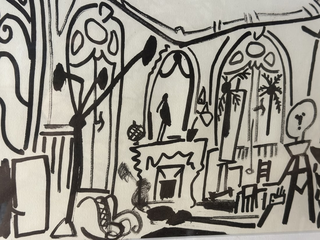 2 Sided Pablo Picasso Litho 1960 COA - 9