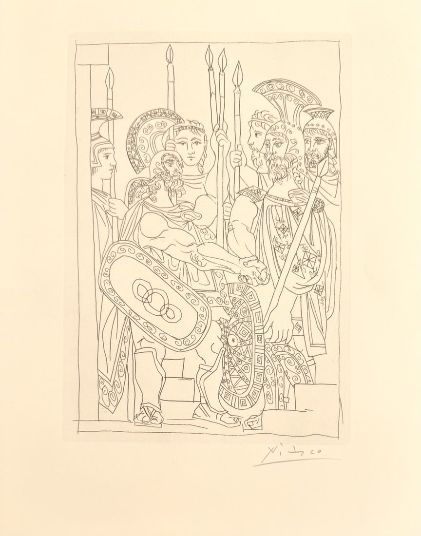 7pc Pablo Picasso Etchings "Lysistrata by - 10