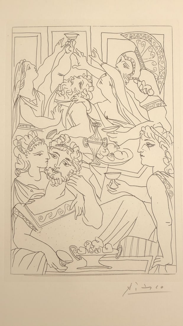 7pc Pablo Picasso Etchings "Lysistrata by - 13