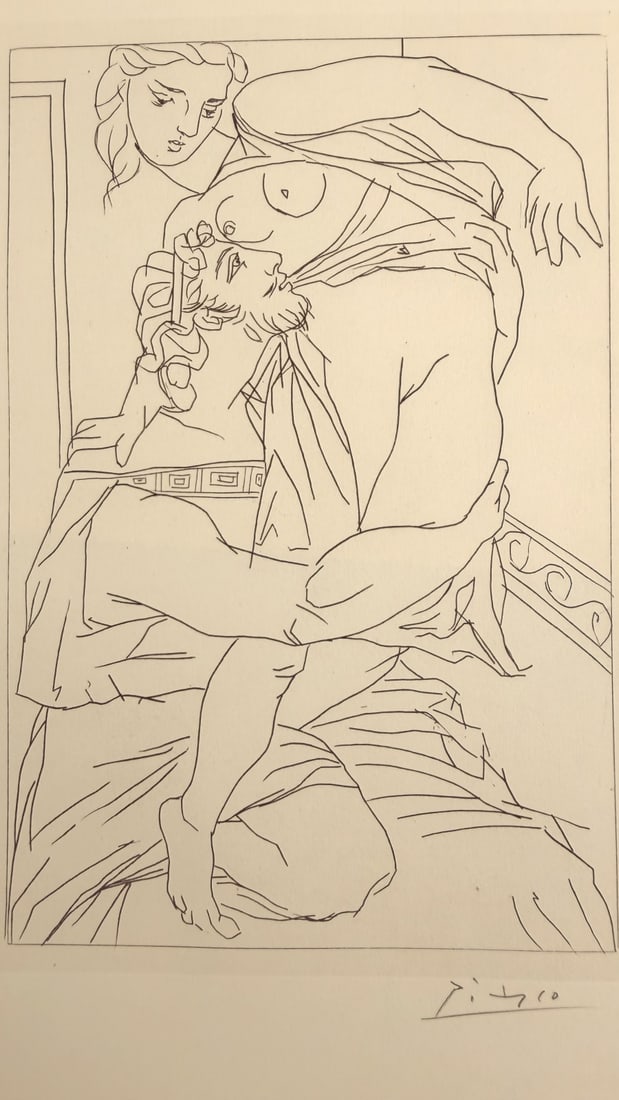 7pc Pablo Picasso Etchings "Lysistrata by - 7