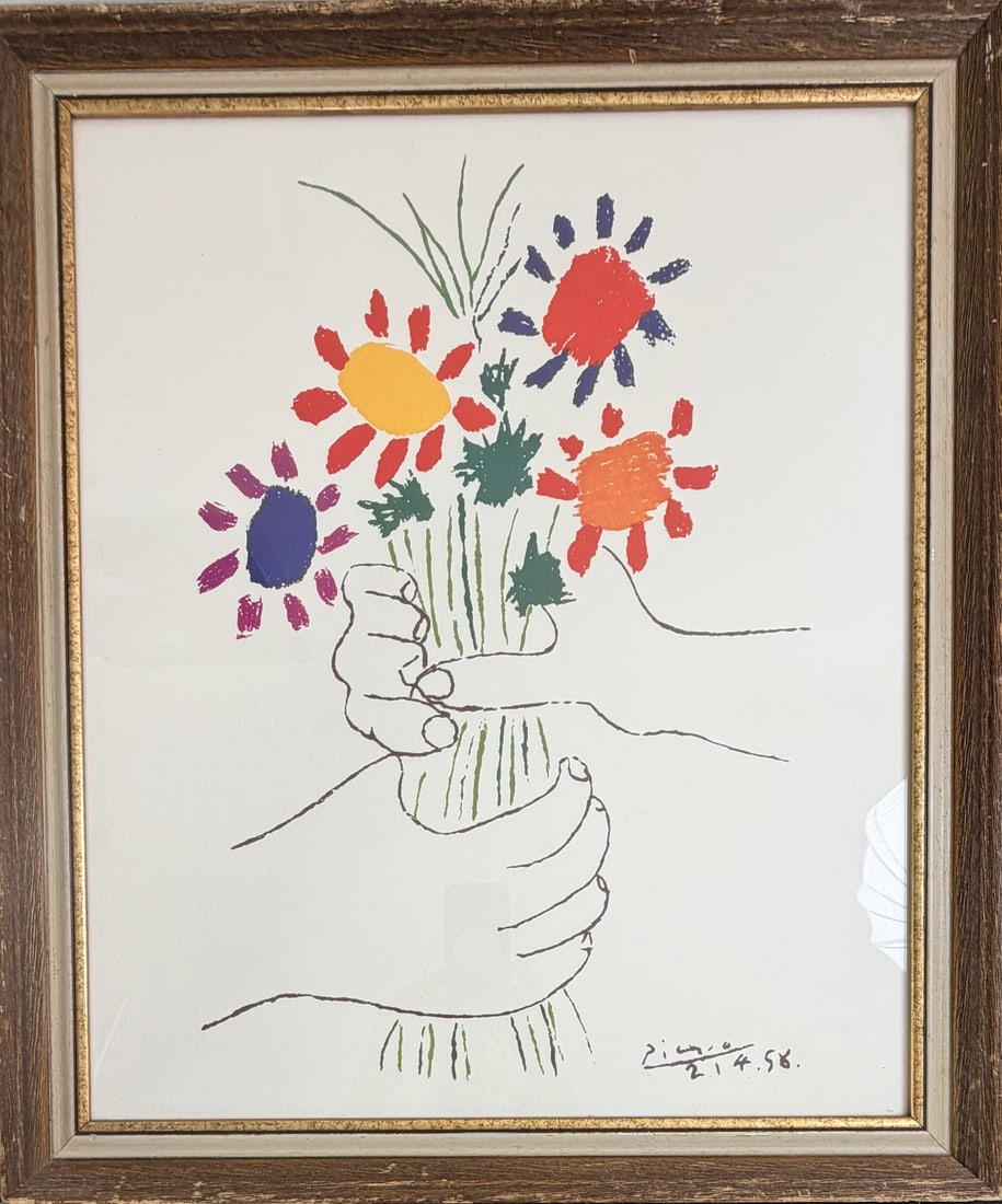 Pablo Picasso Lithograph "Bouquet of Peace" (1 of 7)