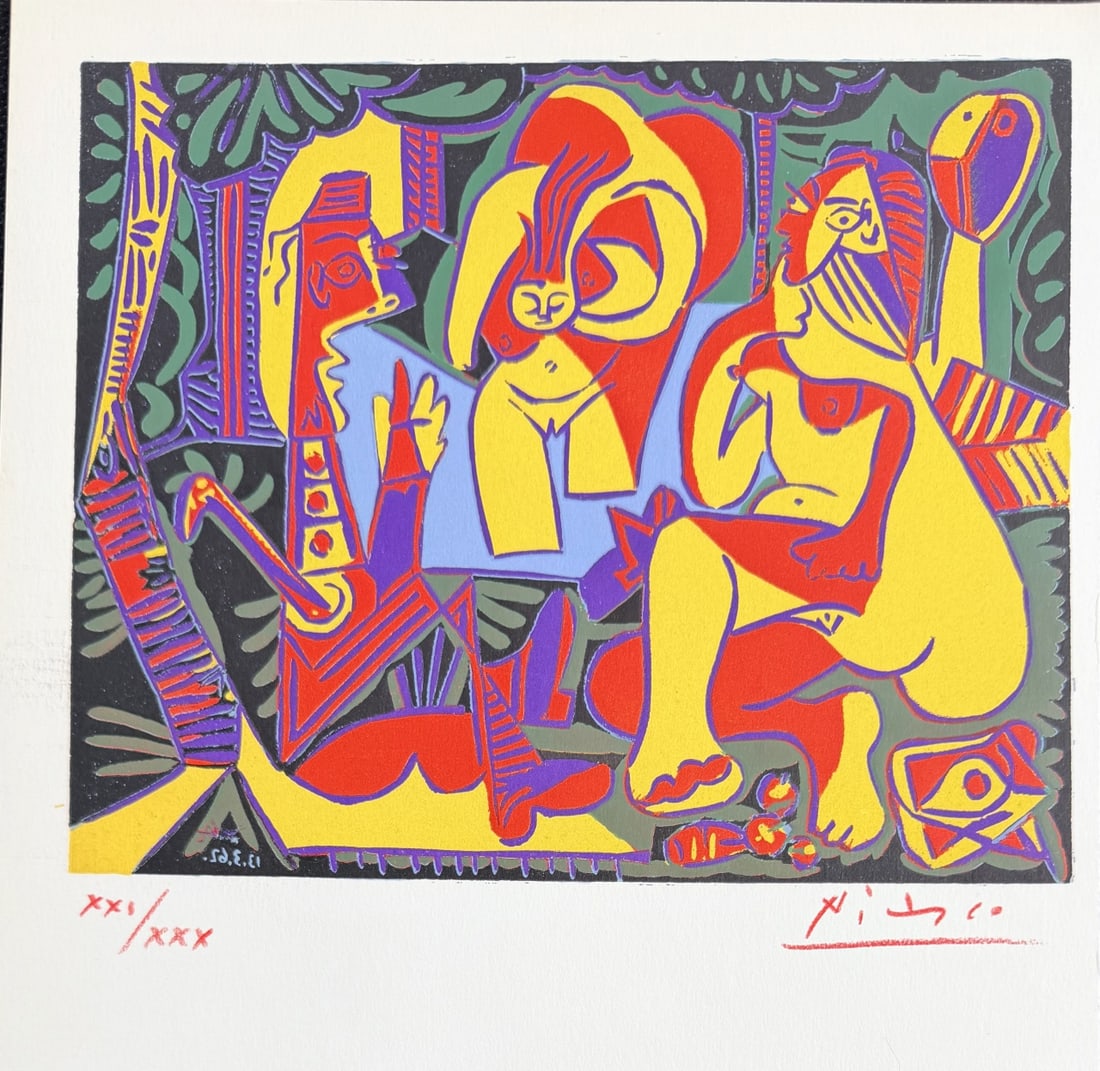 2pc Pablo Picasso Original Linocuts - 2