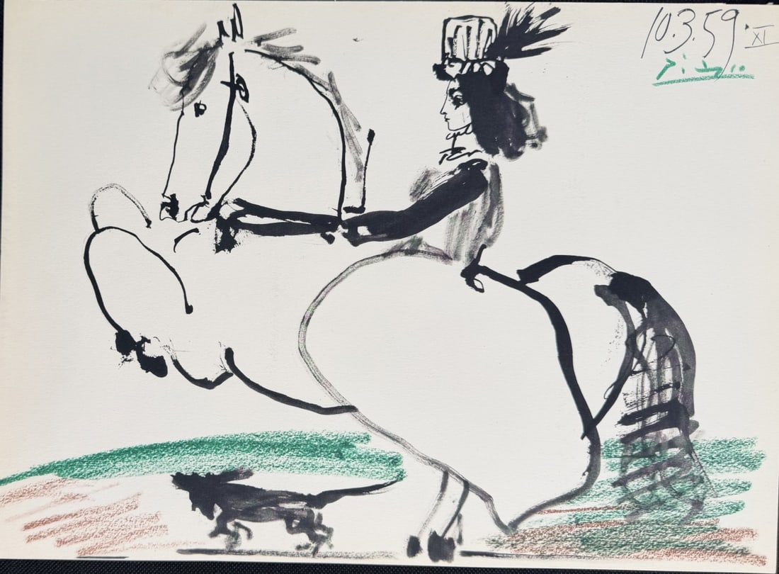 4pc Pablo Picasso Original Color Lithographs - 5