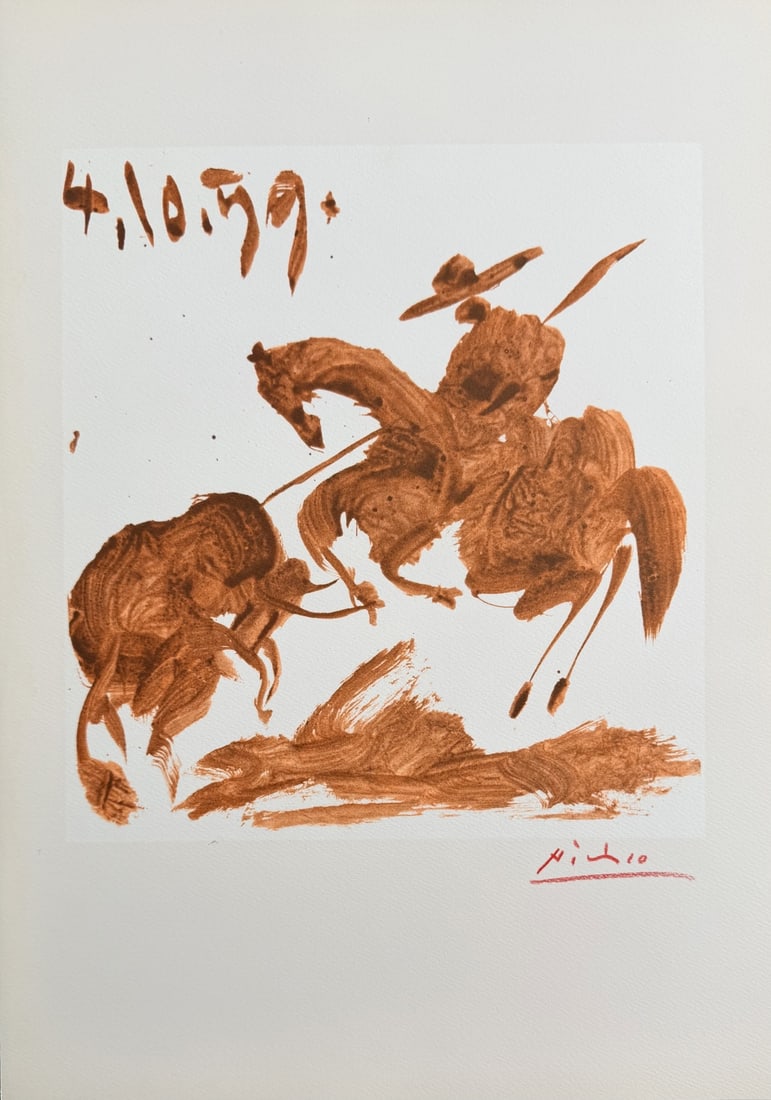 4pc Pablo Picasso Original Color Lithos - 11