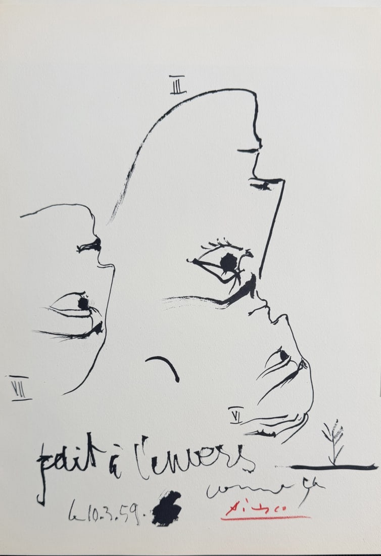 4pc Pablo Picasso Original Color Lithos - 15