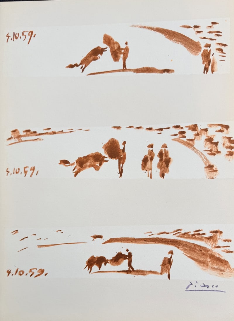 4pc Pablo Picasso Original Color Lithographs - 2