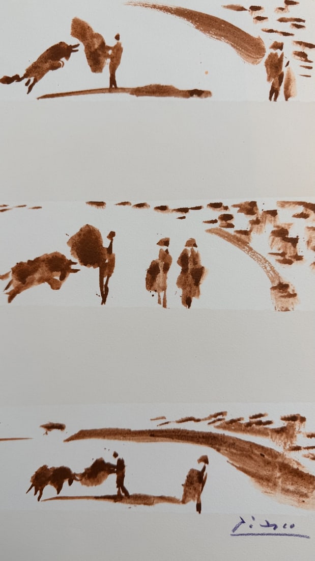 4pc Pablo Picasso Original Color Lithographs - 3