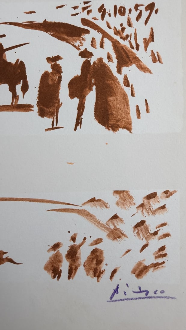 4pc Pablo Picasso Original Color Lithographs - 9