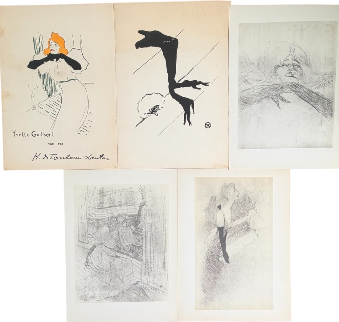 5pc Yvette Guilbert vue par Henri Toulouse-Lautrec (1 of 18)