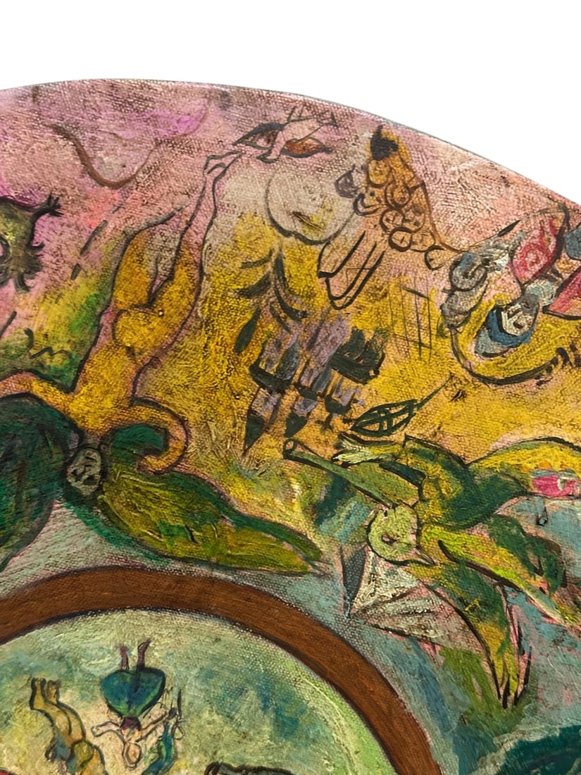After Marc Chagall Reproduction Signed Round - 6