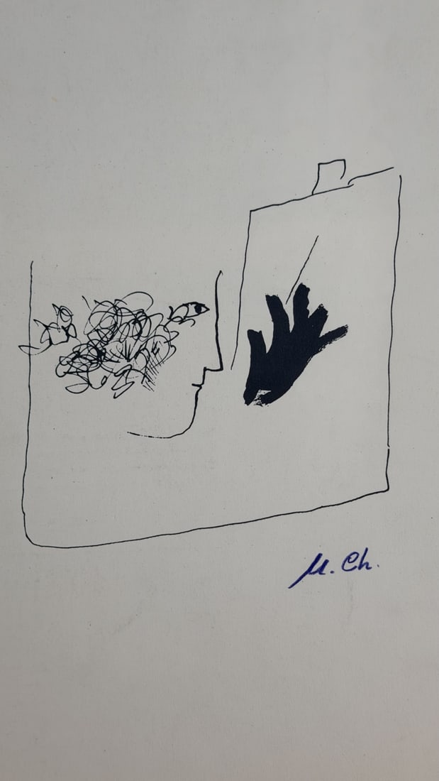 4pc Marc Chagall Book Cover & Lithographs - 5