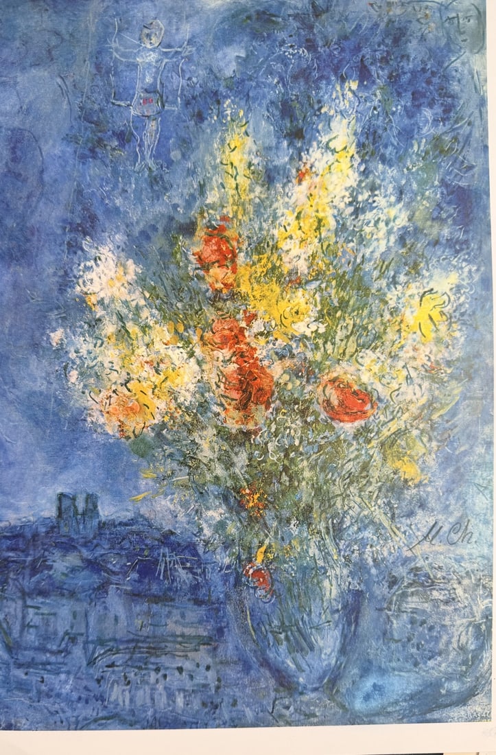 4pc Marc Chagall Book Cover & Lithographs - 9