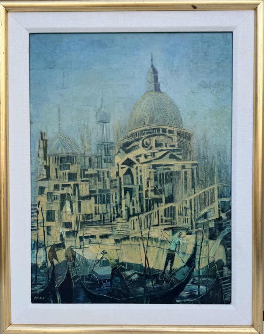 George Russin "Santa Maria Della Salute" Orig Oil (1 of 7)
