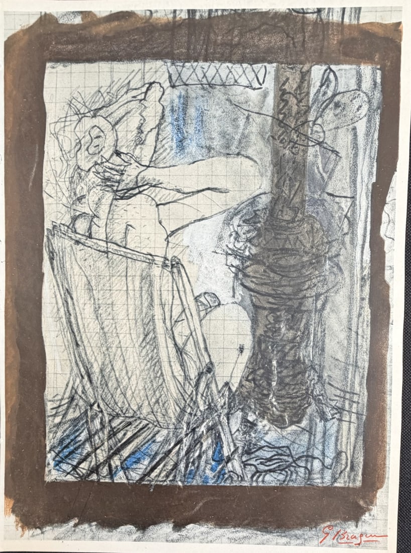 6pc Georges Braque (1882-1963) "Verve" Signed - 2