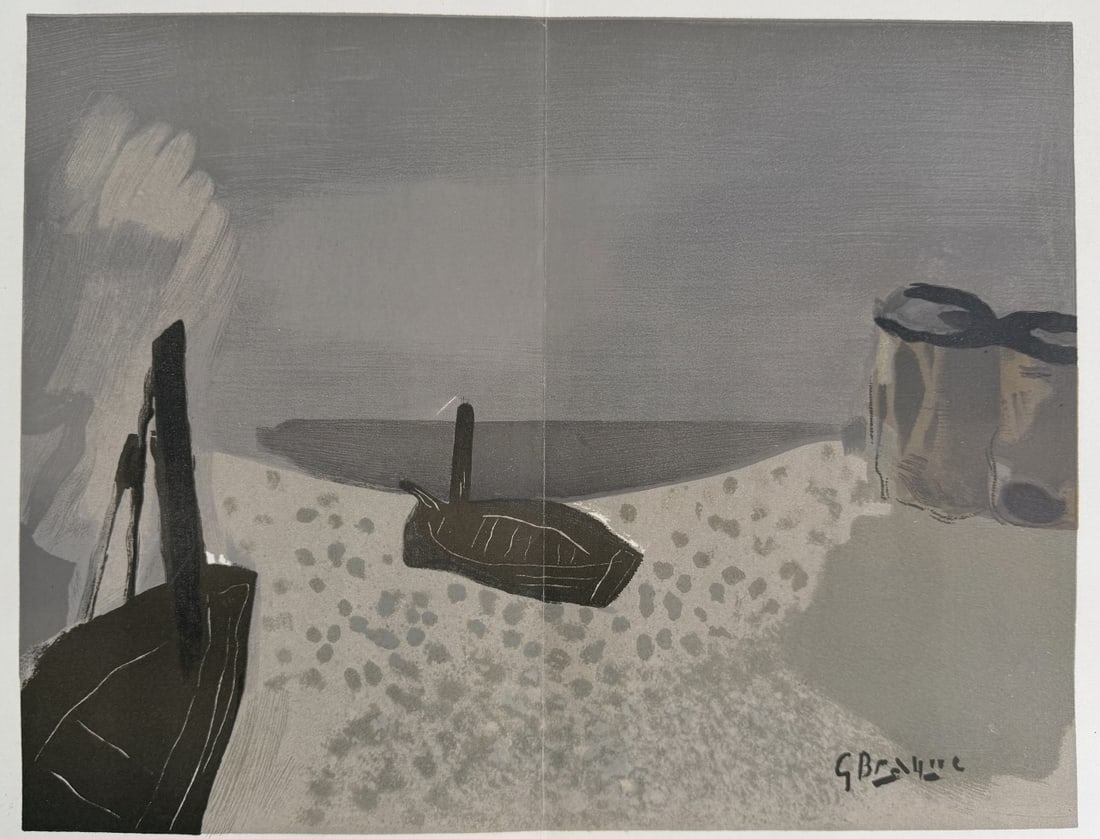 2pc Georges Braque Original Color Lithographs - 3