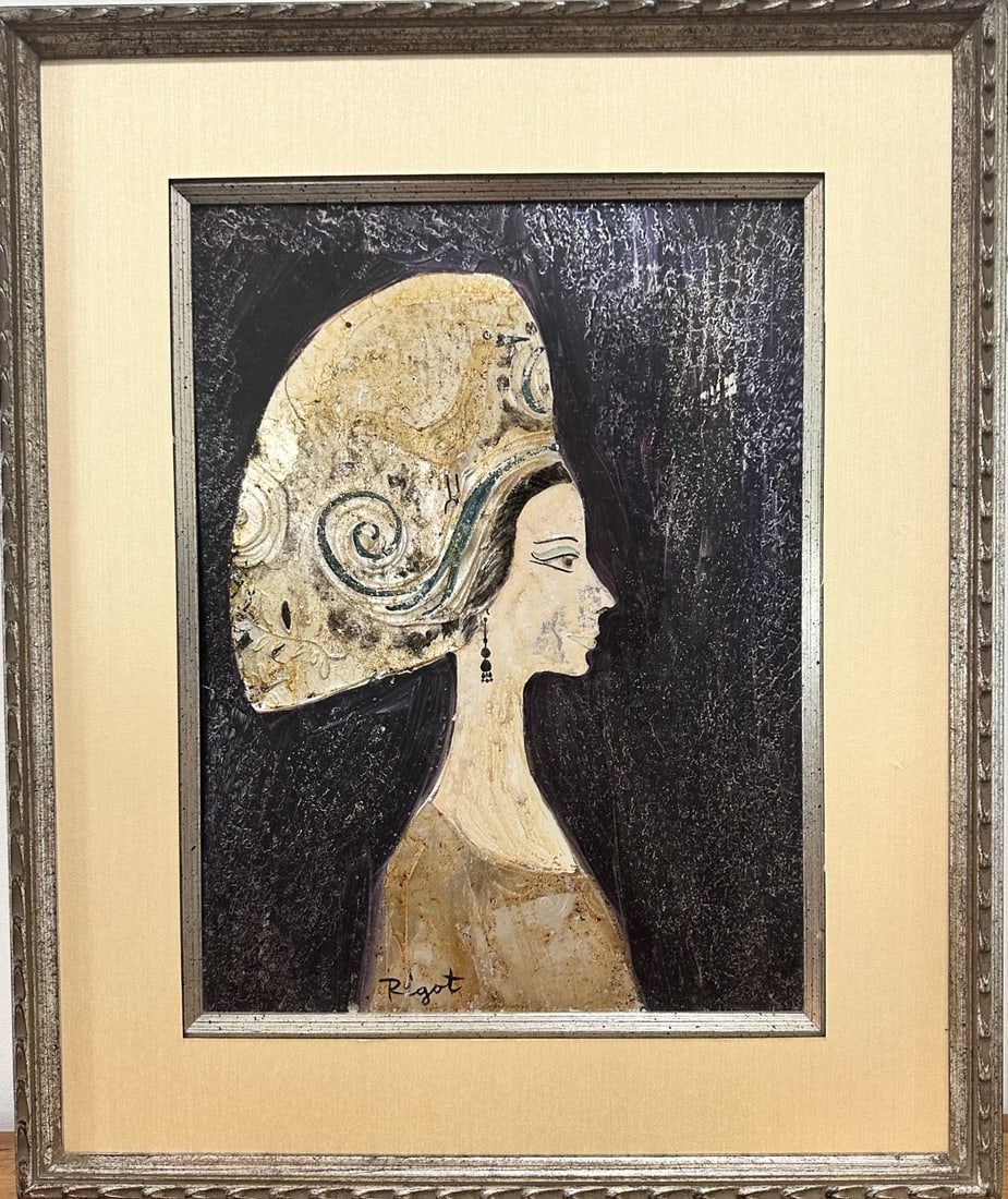 Robert Rigot (French 1929) Oil on Foil & Board (1 of 7)