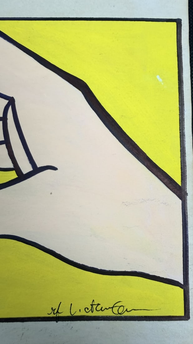 Roy Lichtenstein Attributed Art "Spray" on Paper - 3