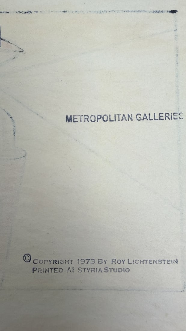 Roy Lichtenstein Attributed Art "Spray" on Paper - 7