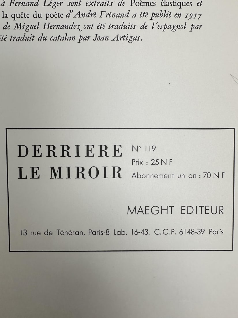 9pc Derriere Le Miroir "Oeuvres Exposees" - 3